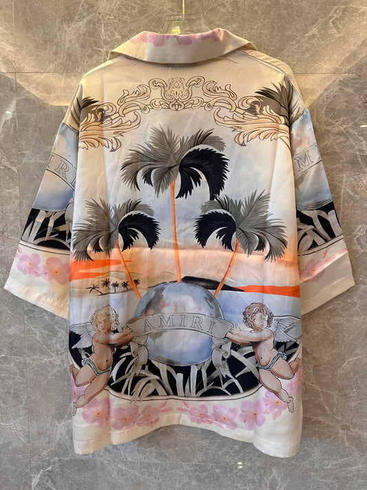 Amiri Shirt For Men 100% Silk