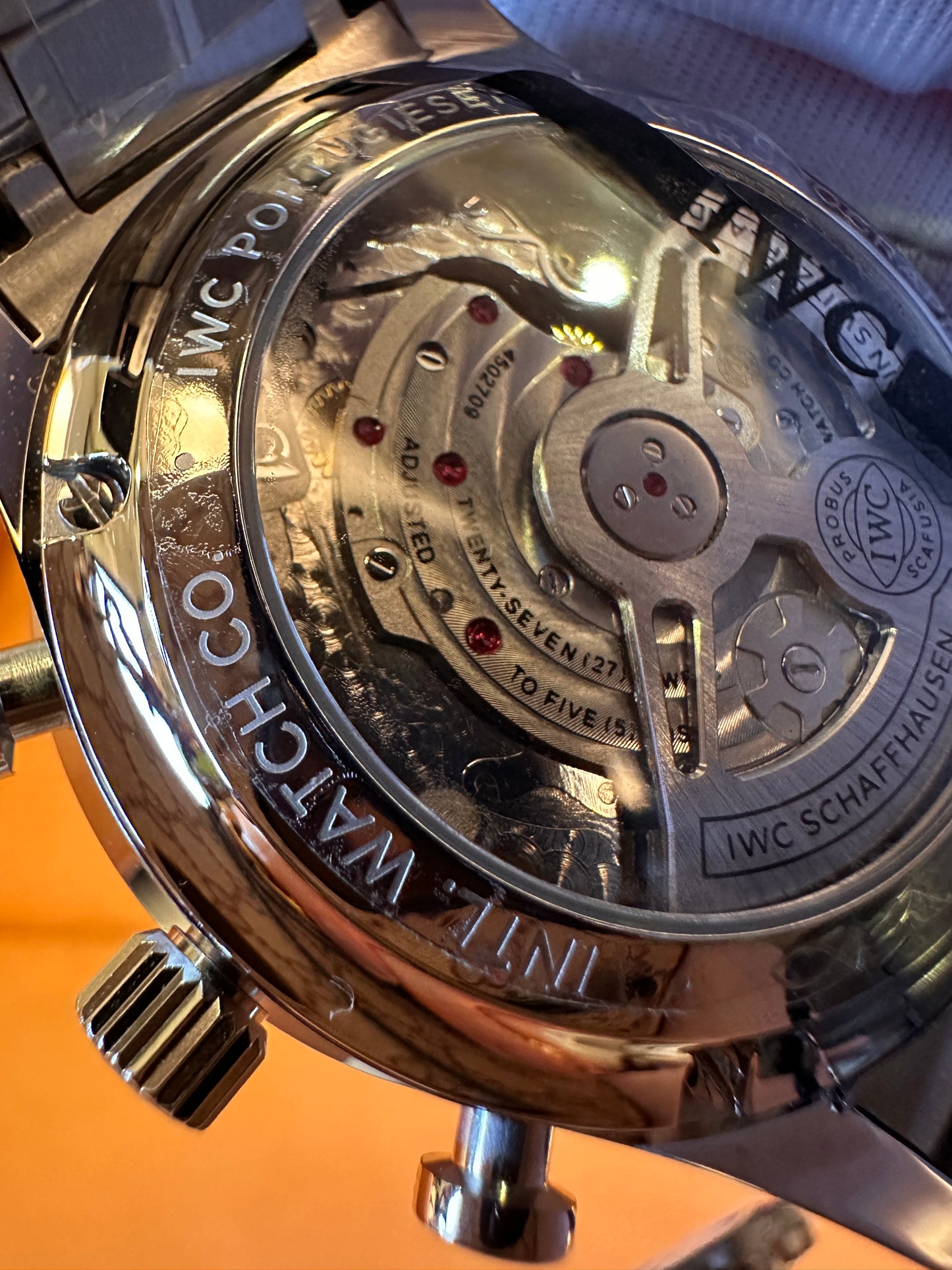 Relógio cronógrafo português IWC 371617 41mm