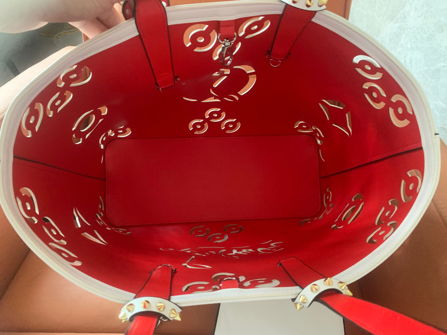 Christian Louboutin tote bag white