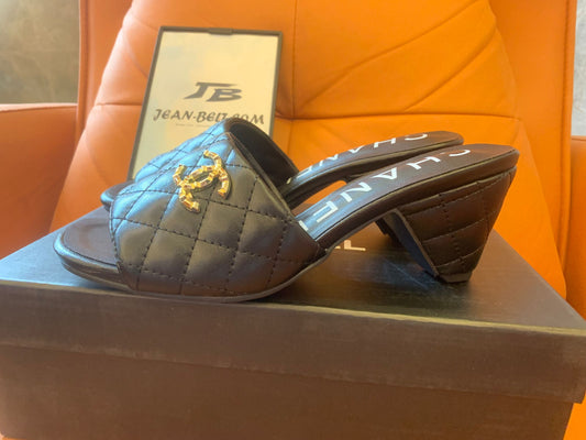 Chanel Leather Mules & Clogs