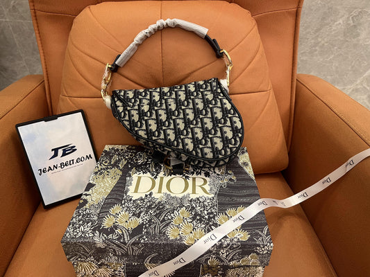 Bolso Dior Saddle azul marino para mujer