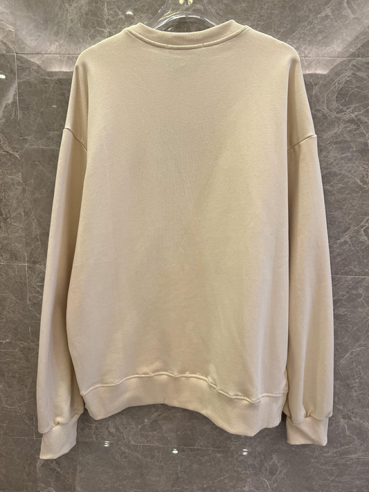 Sudadera con logotipo gráfico de Gucci en color crema