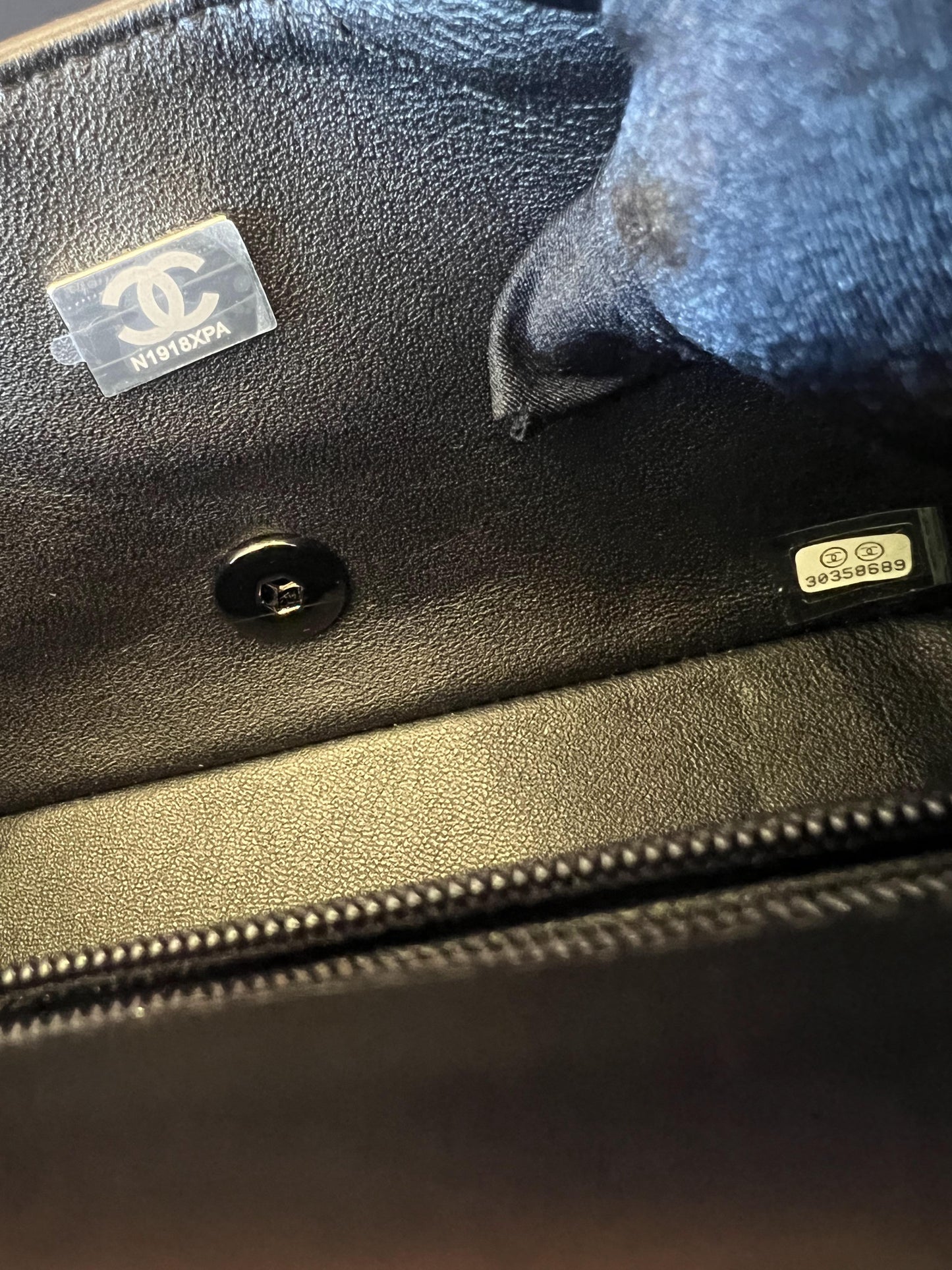 Chanel CF Classic Flap Mini Bag all Black