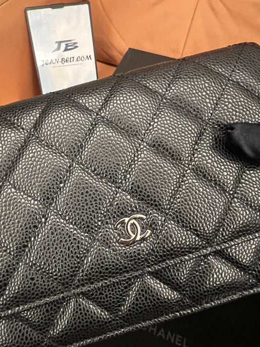 Chanel Woc Wallet on Chain Handbag Ap1450 Black Caviar