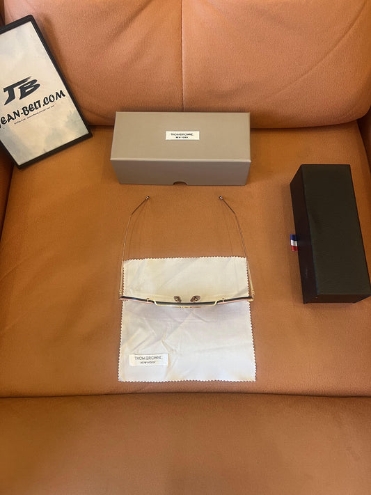 Thom Browne aviator sunglasses - rose gold frame