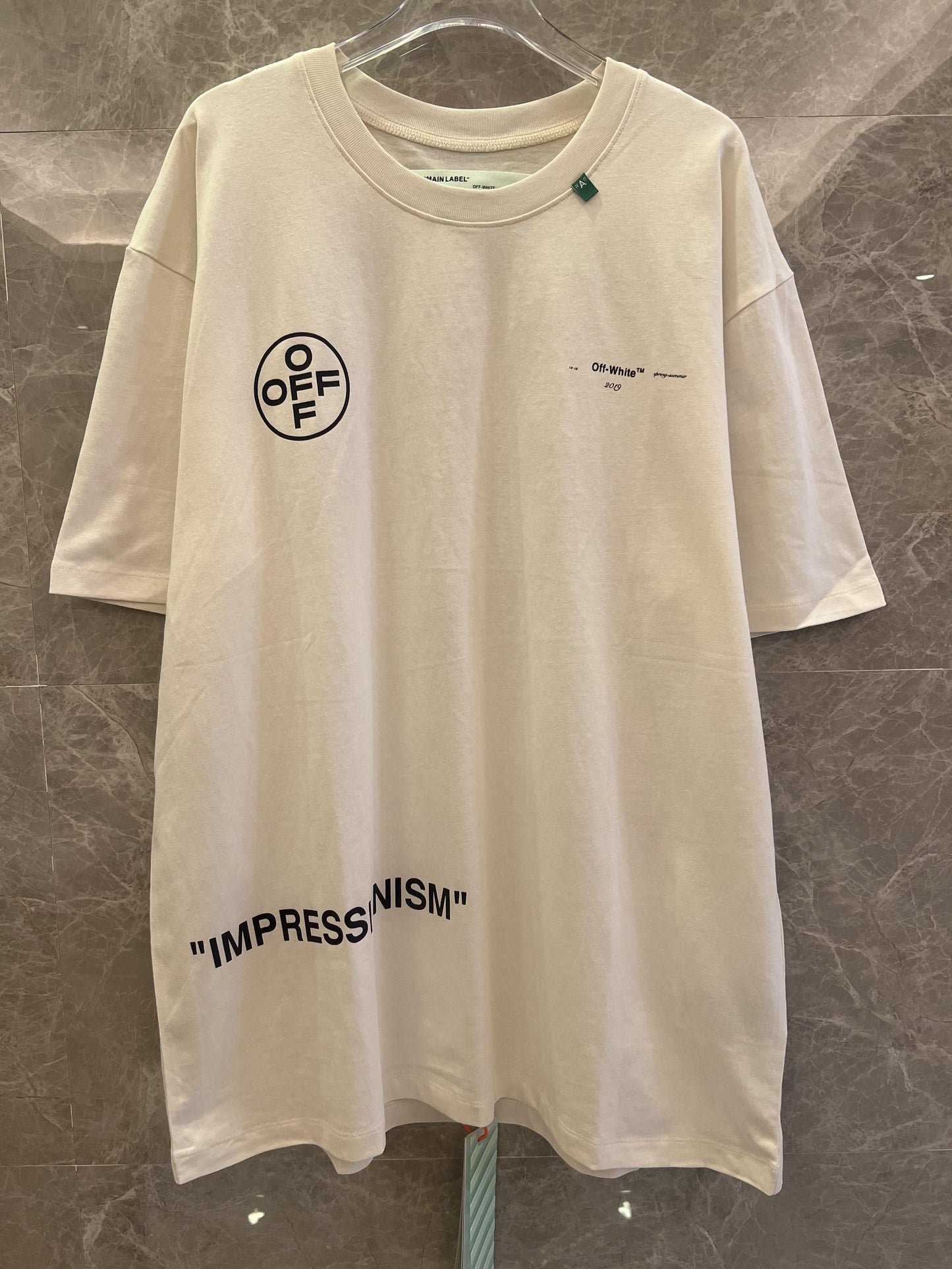 Camiseta gráfica extragrande Off-White™ "Impressionism 99" - blanca