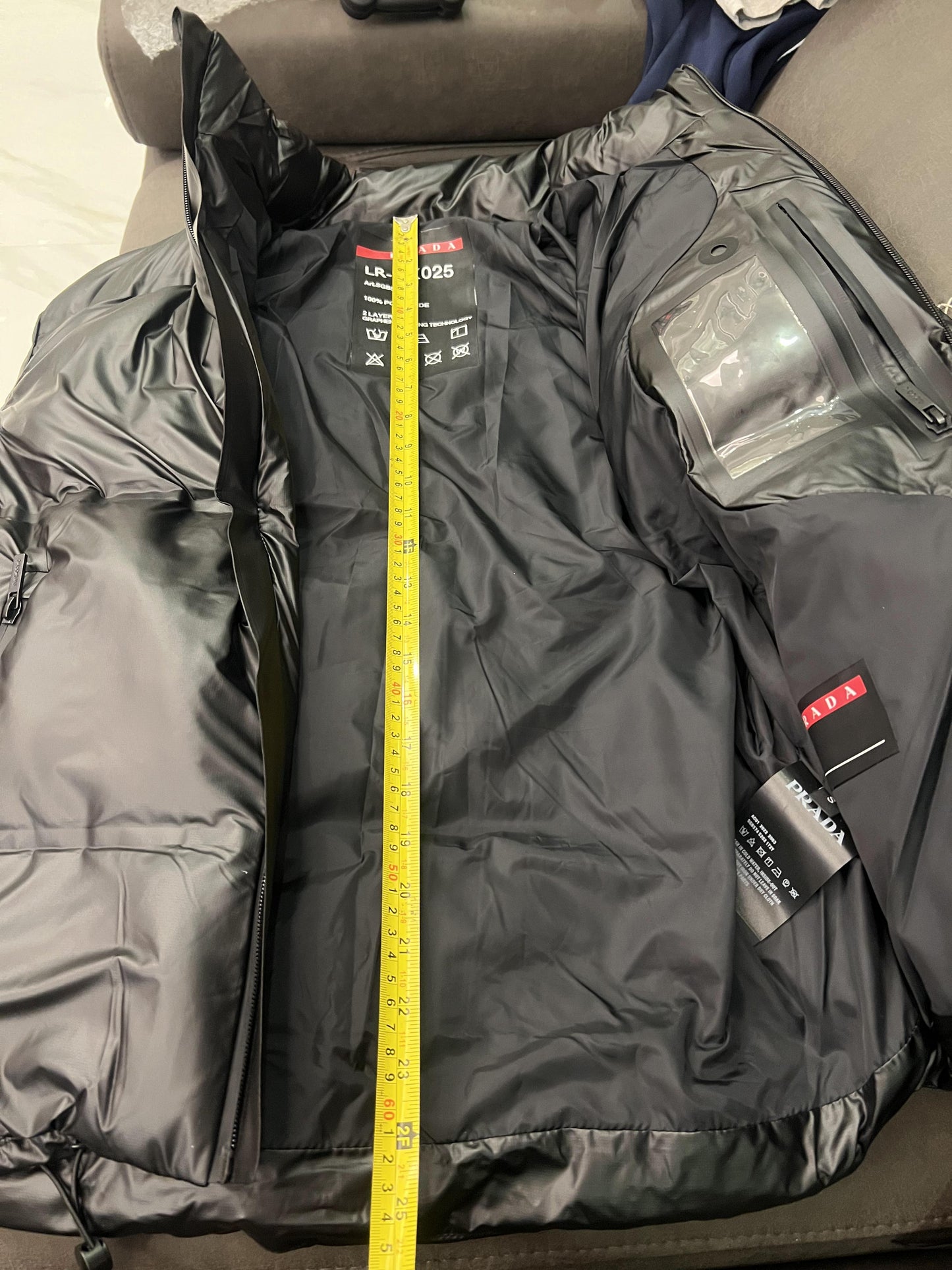 Prada black puffer jacket