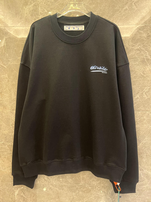 Off-White™ St. Barts landscape print sweatshirt in black