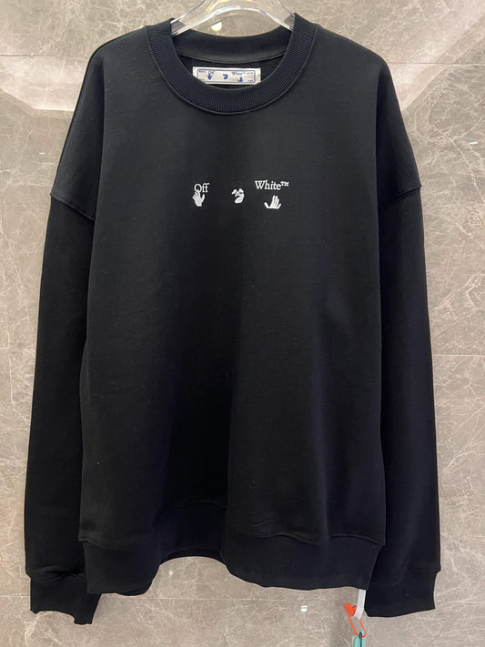 Off-White dripping skull black sweatshirt