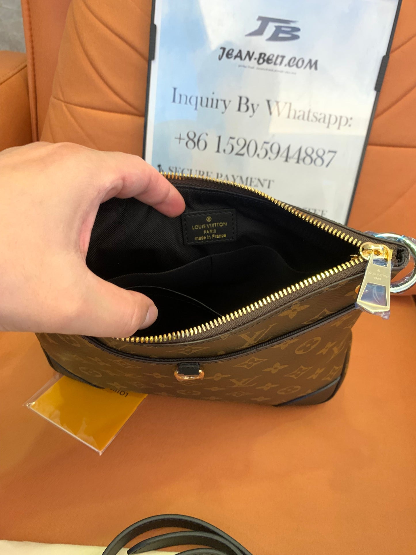 Bolso bandolera Louis Vuitton Odeon PM Monogram Noir