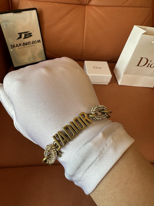 Dior J'Adior chain bracelet with crystal embellishments