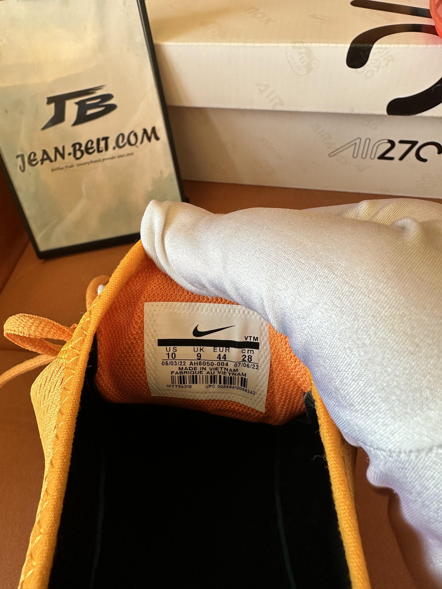 Zapatillas deportivas Nike Air Max 270 amarillas y negras