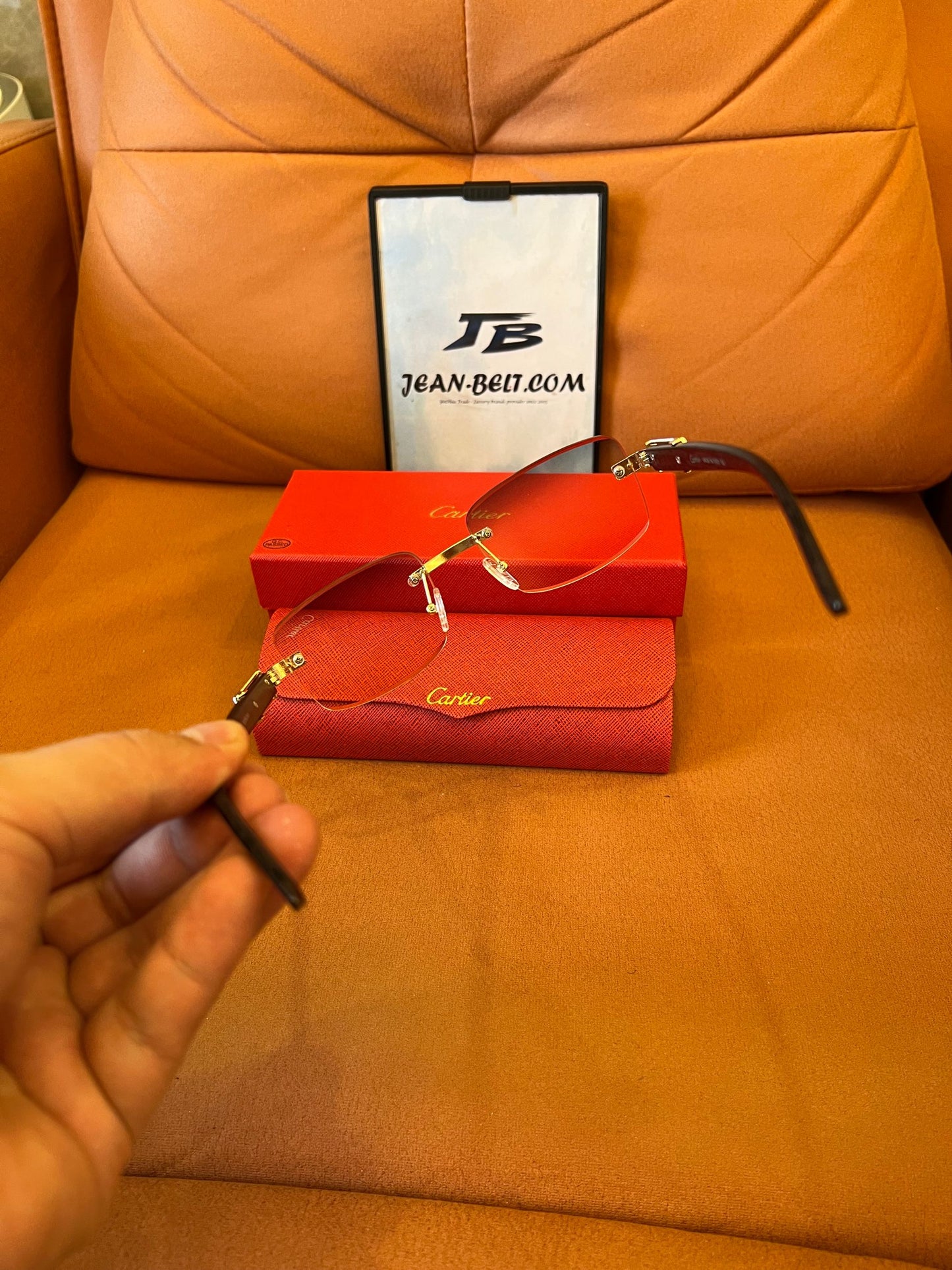 Cartier CT0176O Gold Rimless Eyewea