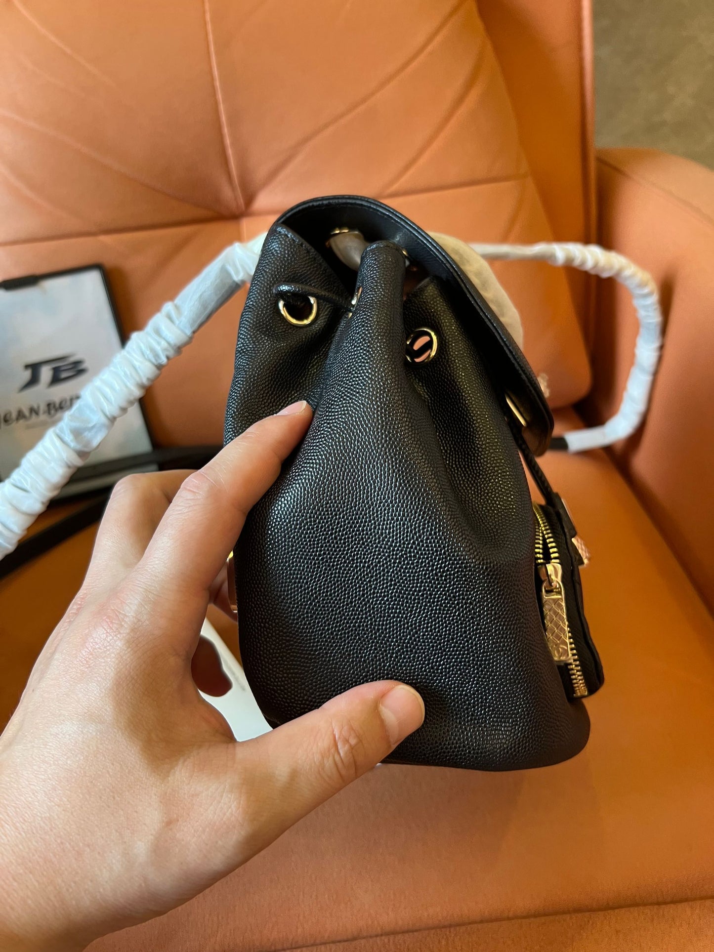 Chanel Caviar Quilted Mini Business Affinity Backpack Black