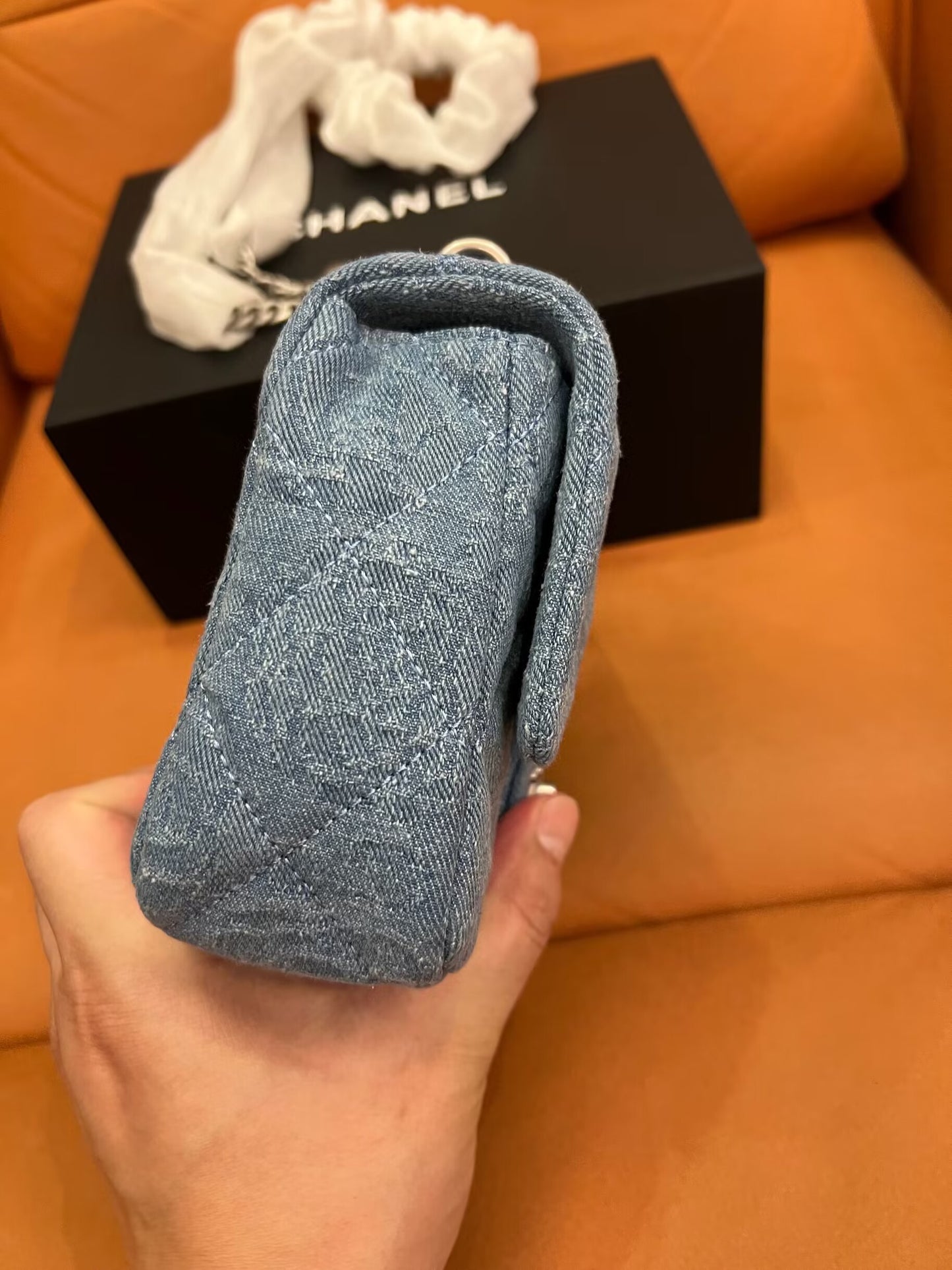 Sac mini en denim vintage Chanel
