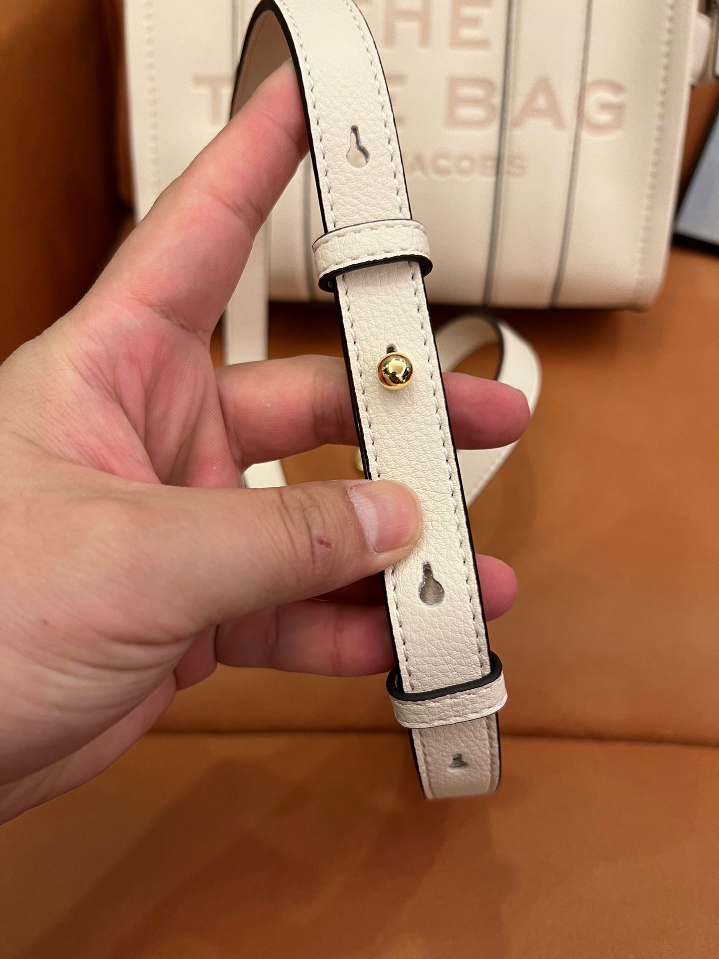 Marc Jacobs mini tote bag leather white ladies shoulder bag