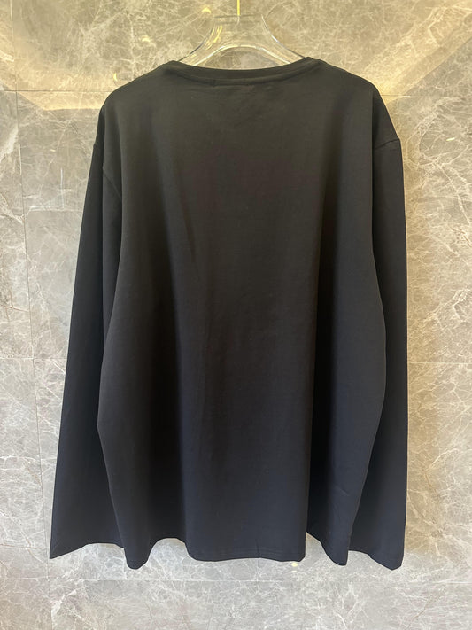 Moncler black long sleeve t-shirt