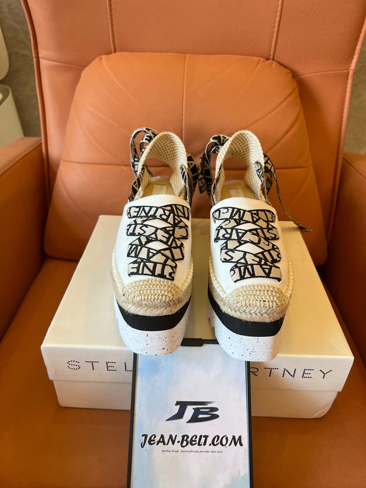 Zapatos de plataforma con alpargatas y logotipo Gaia de Stella McCartney