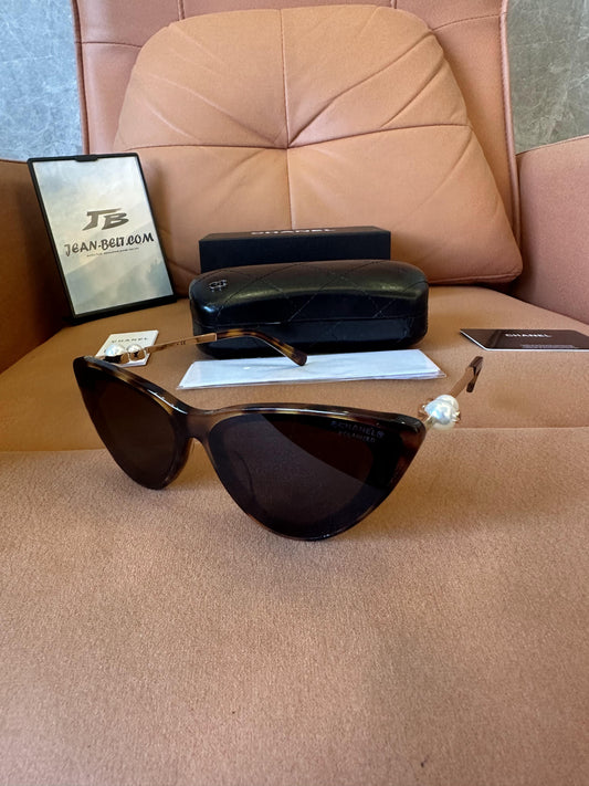 Chanel Cat-Eye Pearl Embellished Sunglasses