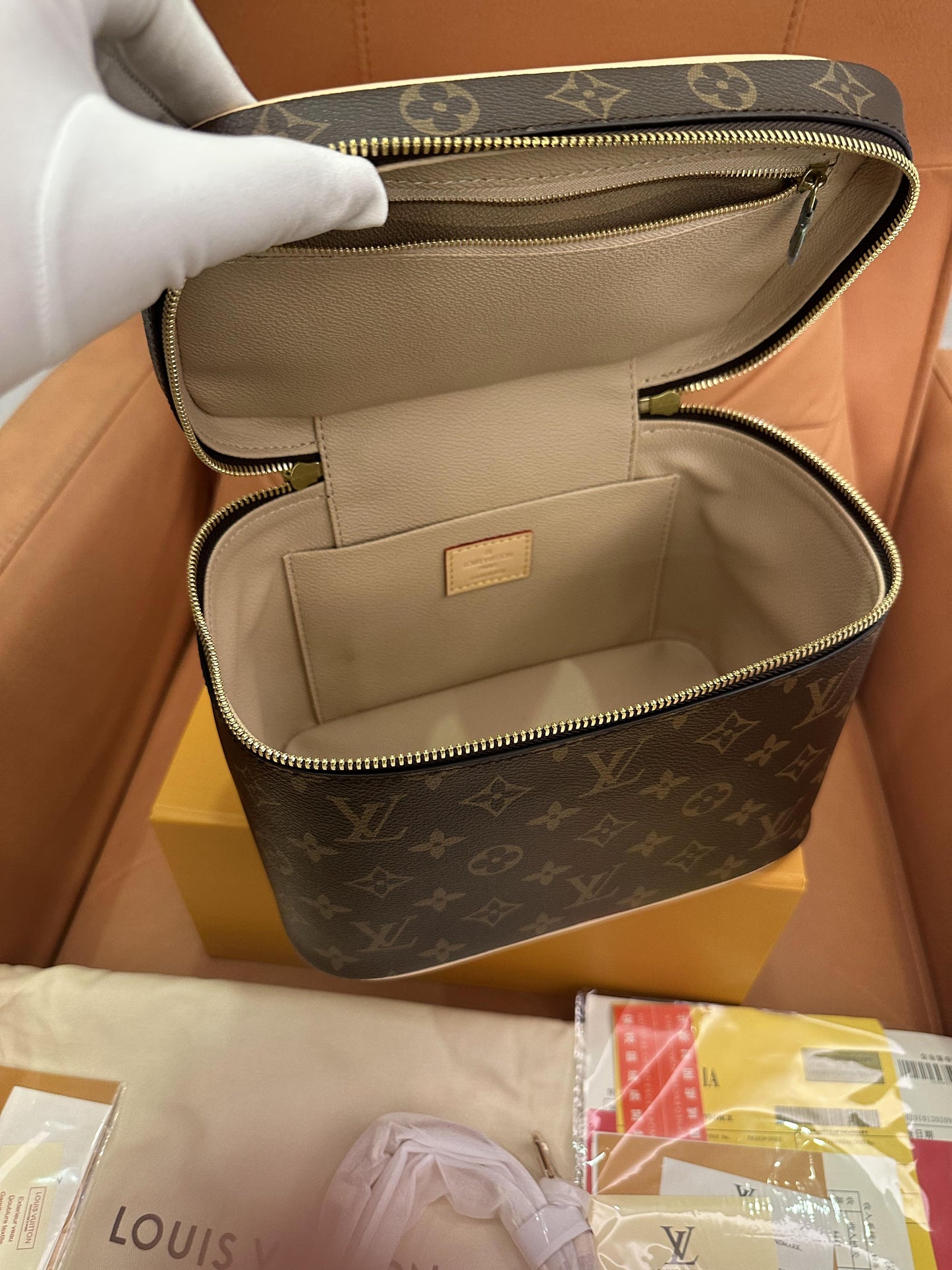 Louis Vuitton monogram vanity case beauty toiletry bag