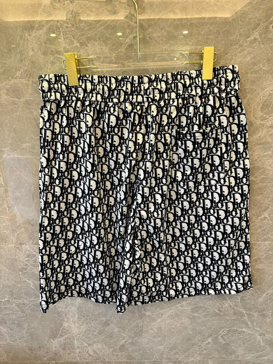 Pantalones cortos con cordón y estampado de monograma de Dior