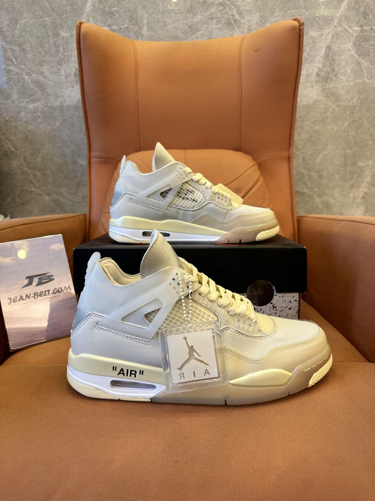 Air Jordan 4 x Off-White "Sail"