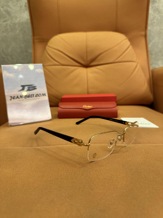 Cartier Half-Rim Eyeglasses - Gold Frame