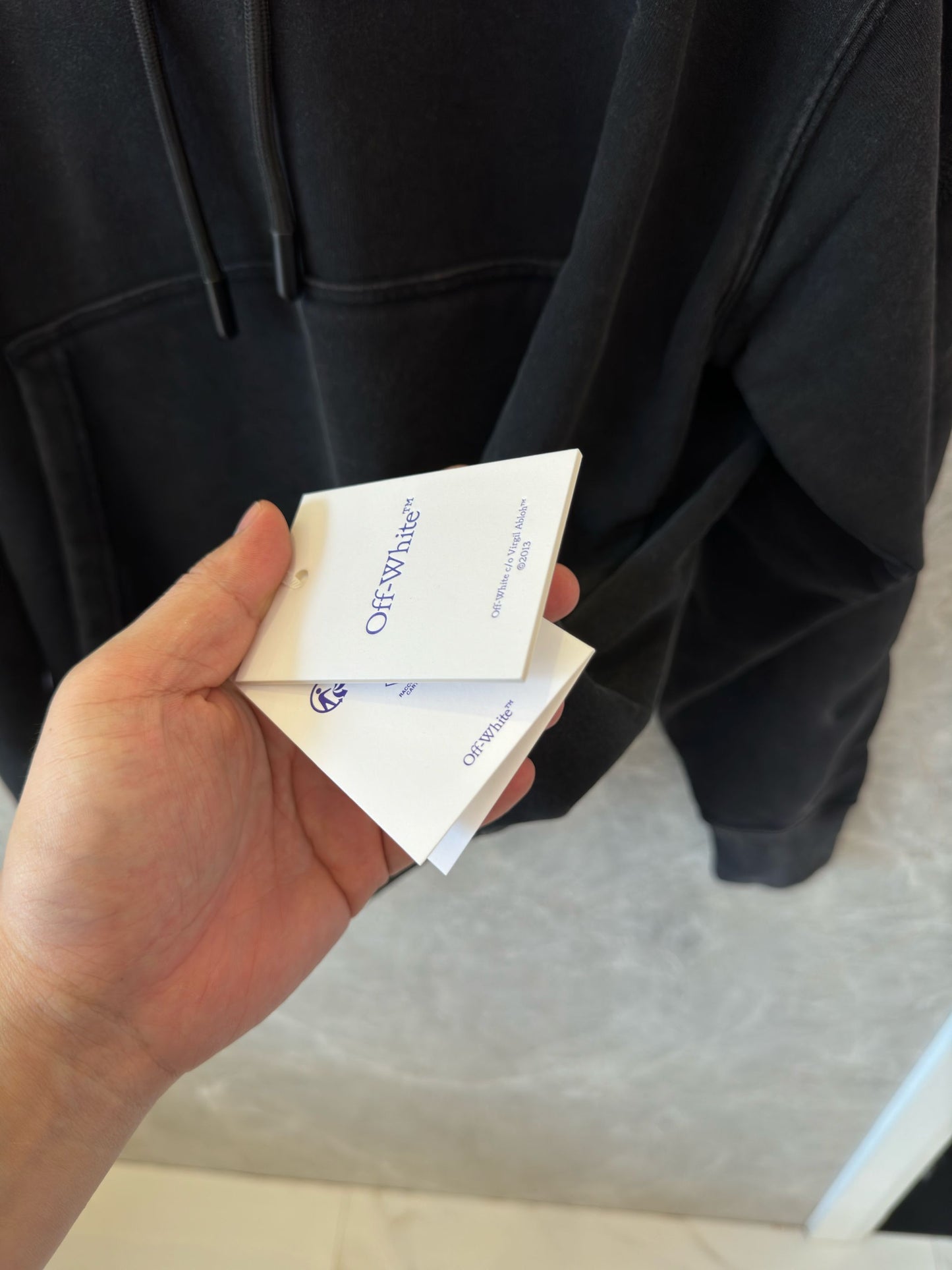 Off-White oversized graphic print hoodie