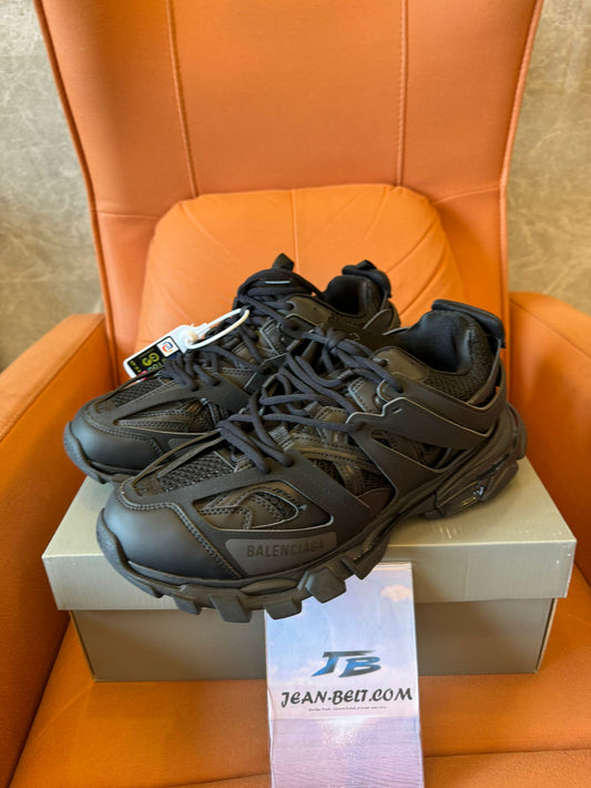 Balenciaga Track 2 All-Black Mesh & Nylon Sneakers