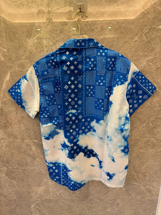 Camisa de manga corta azul cielo de Louis Vuitton
