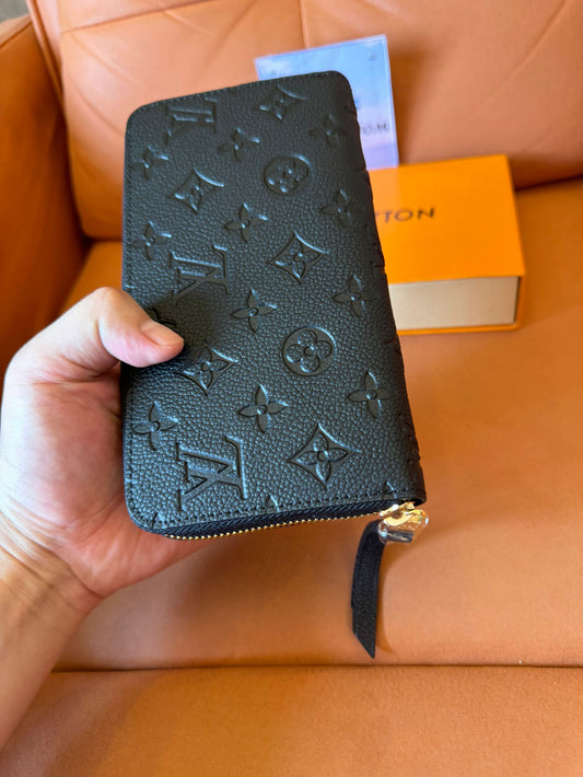 Cartera con cremallera Louis Vuitton Empreinte – cuero repujado con monograma negro