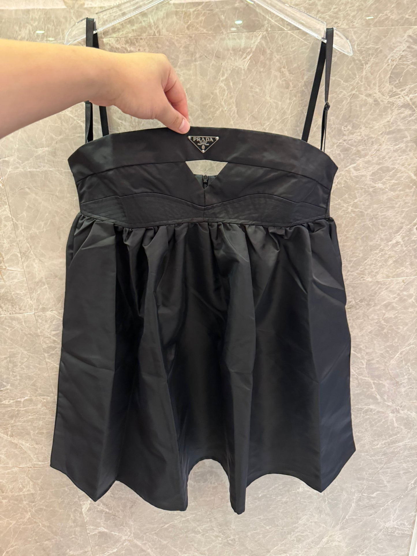 Prada satin logo top