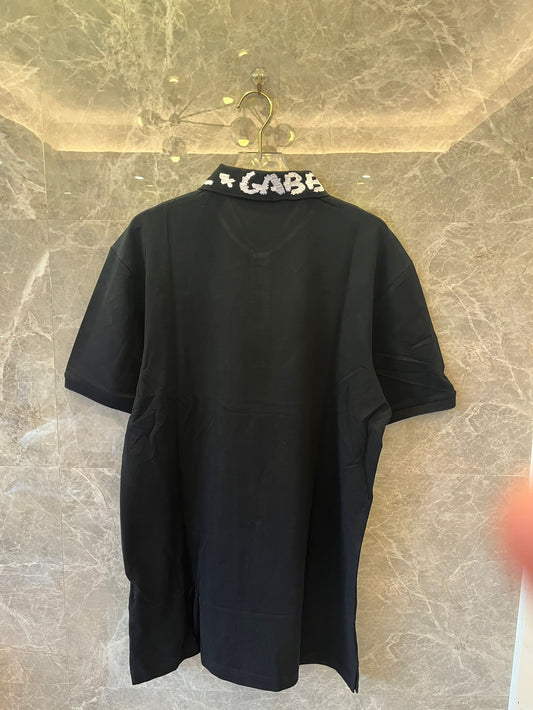 Polo bordado con logotipo en el cuello de Dolce & Gabbana