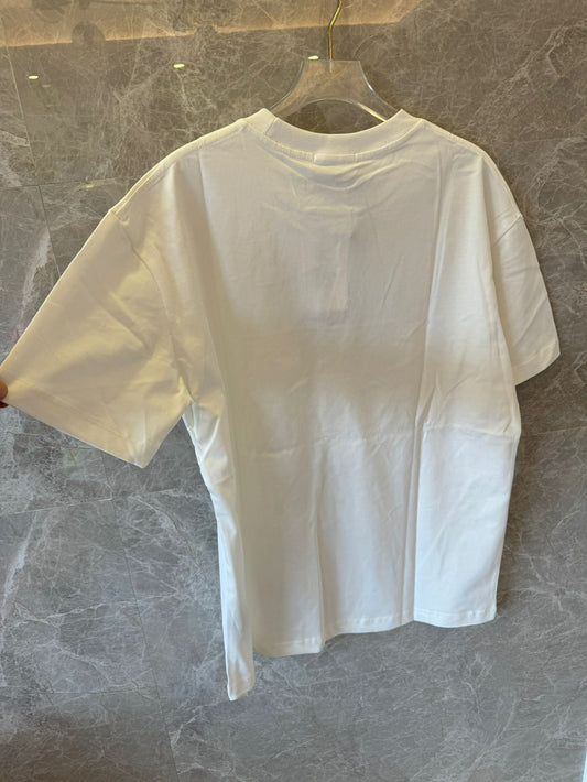 T-shirt Christian Dior pour femmes fleurs blanches