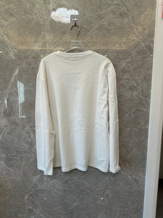 Cute Bunny Graphic Long Sleeve T-Shirt Soft Casual Oversized Top