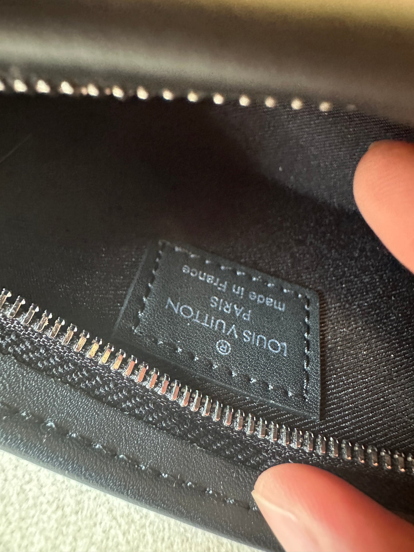 Louis Vuitton Monogram Eclipse Canvas Key Pouch with Chain