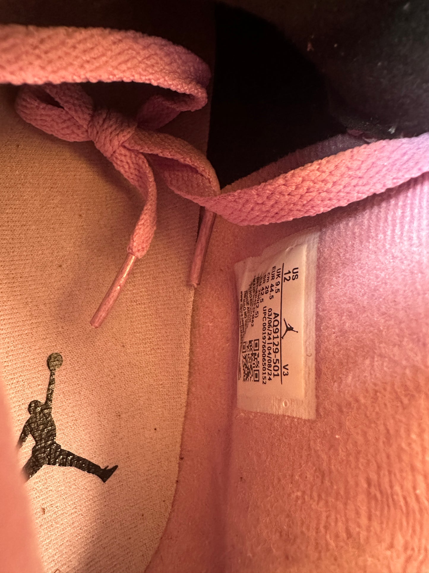 Air Jordan 4 Retro Pink Suede Sneakers