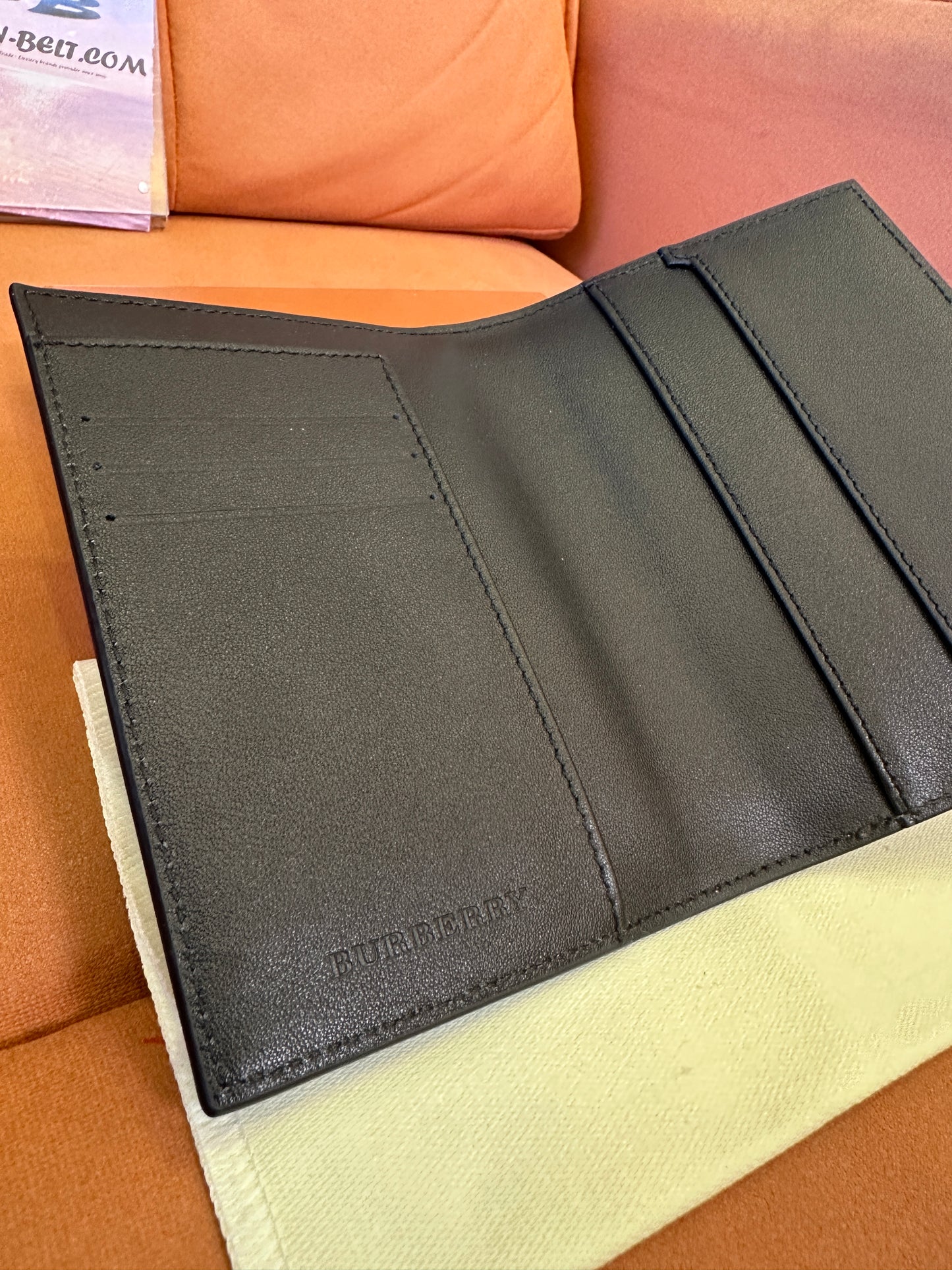 Burberry Vintage Check Bifold Passport Holder