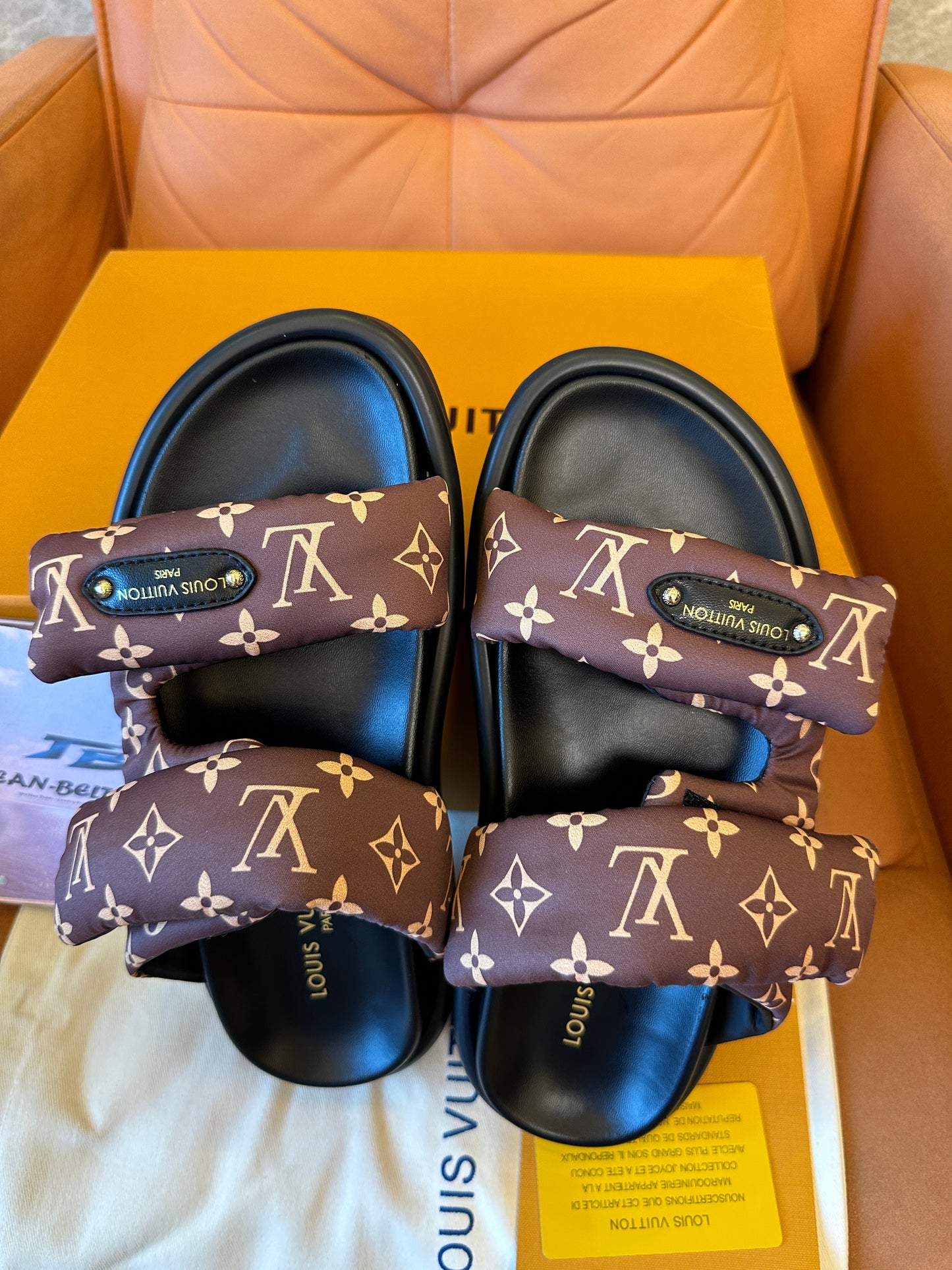 Louis Vuitton Monogram Puffer Sandals – Brown Nylon