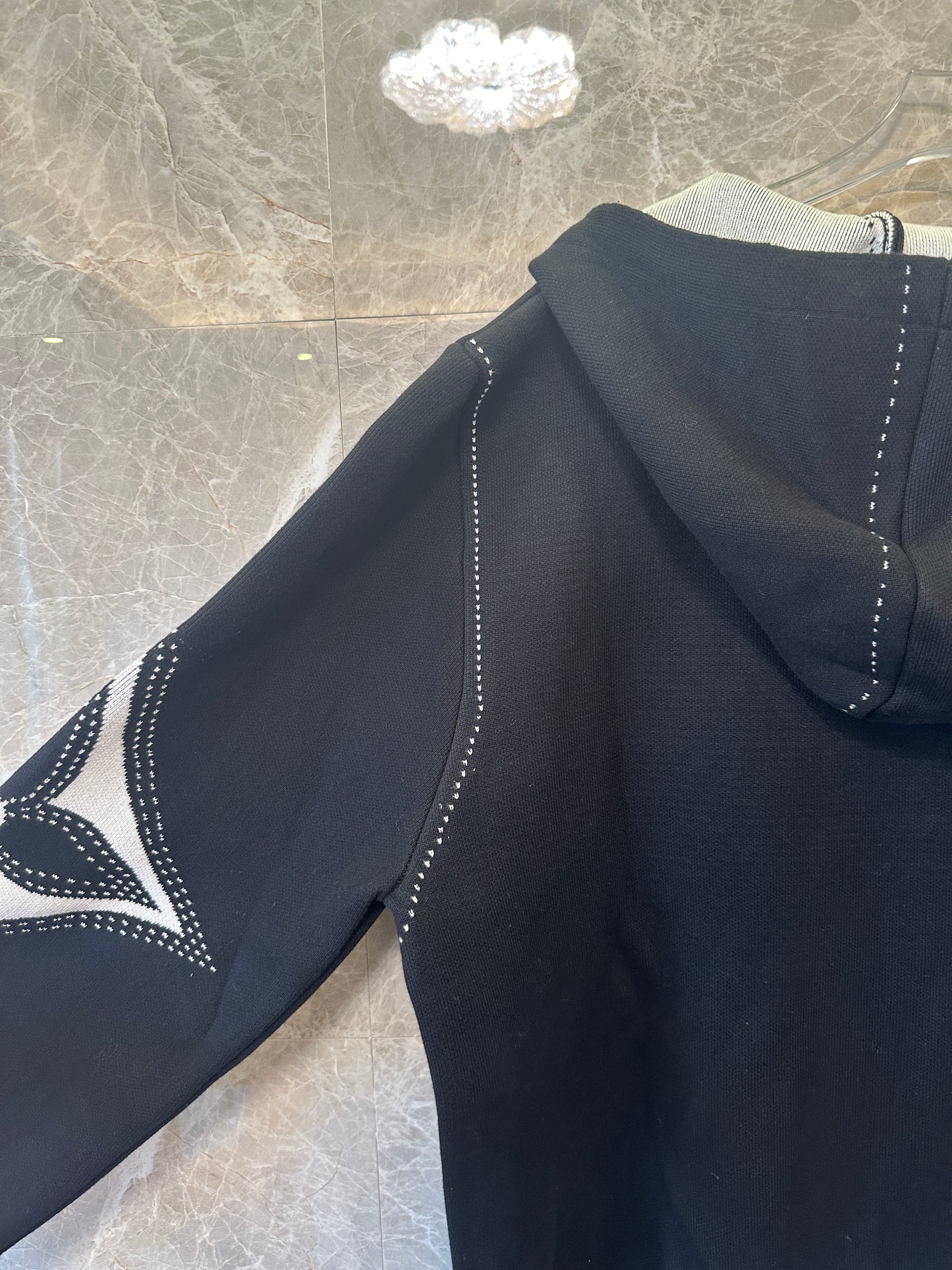 Louis Vuitton LV Monogram Sleeve Zip Hoodie