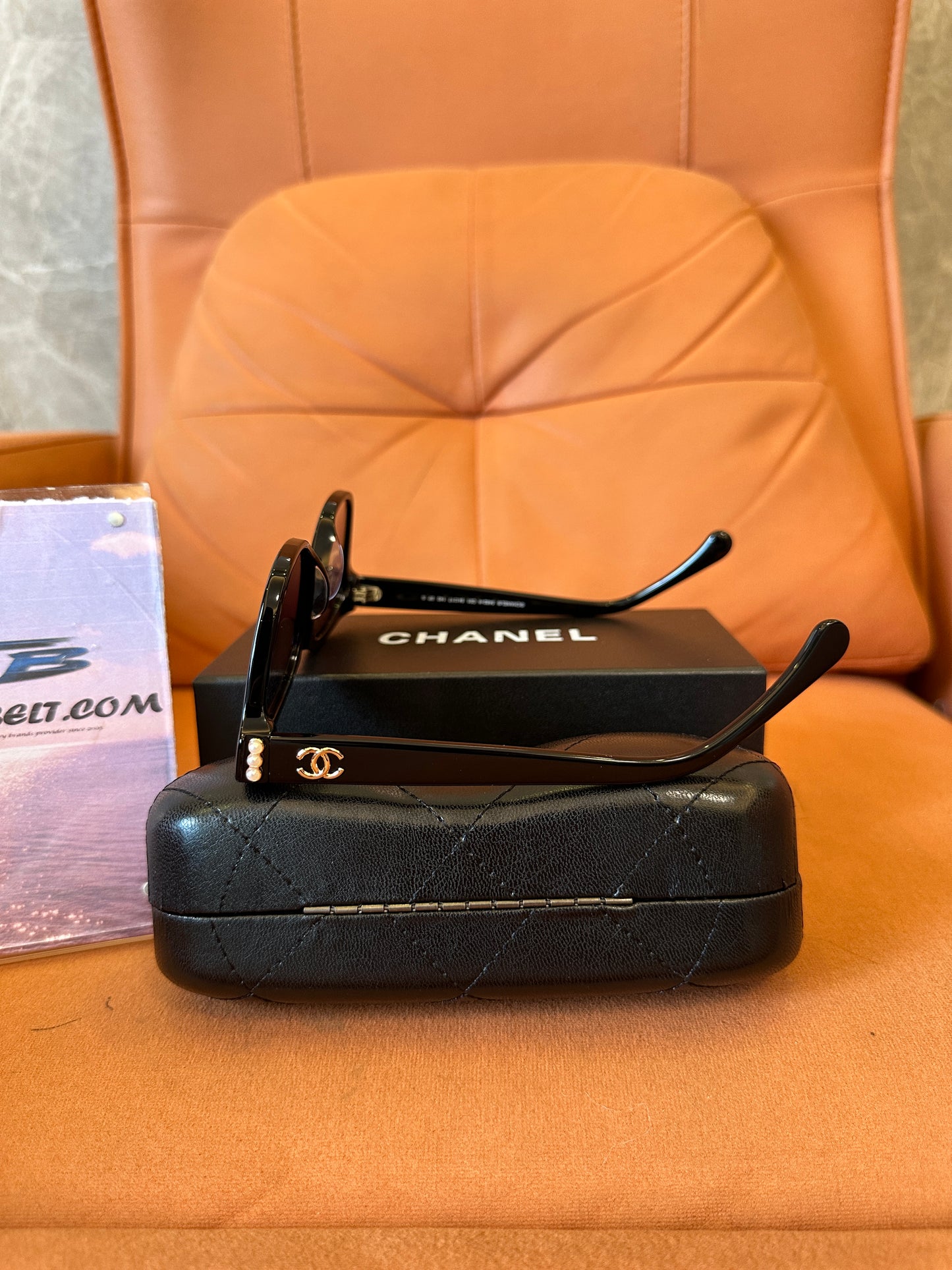 Chanel 5482-H Square Sunglasses Black