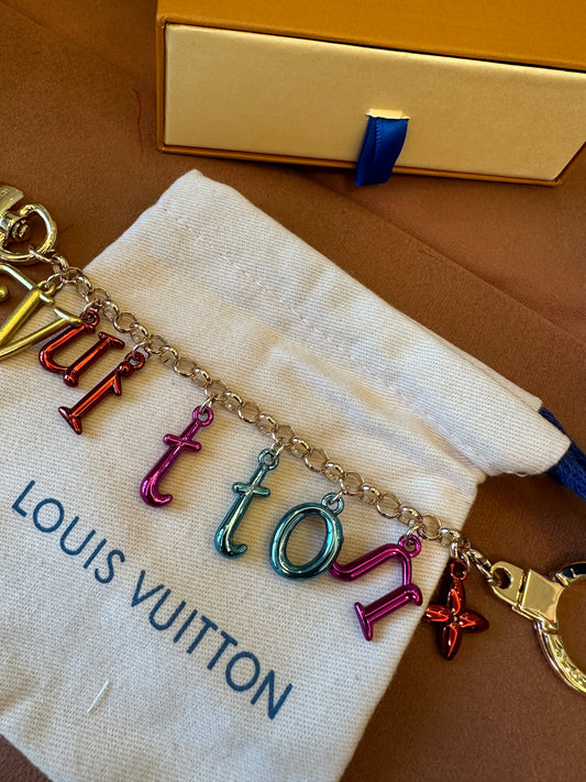 Louis Vuitton Multicolor Letter Charm Chain