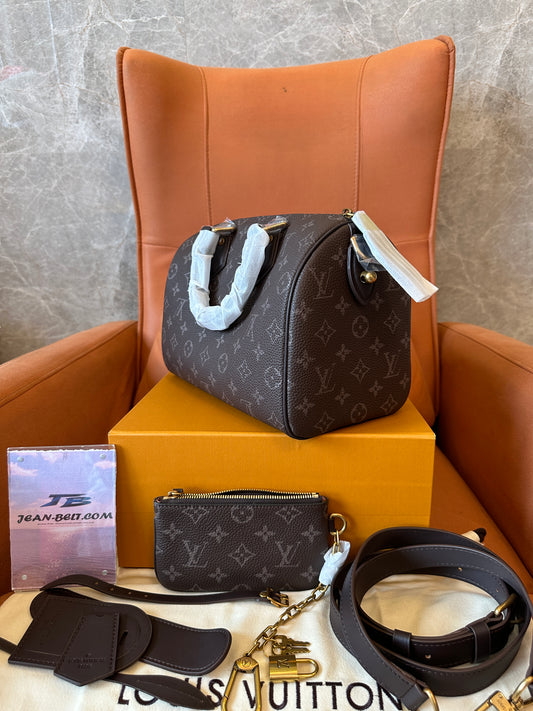 Louis Vuitton Speedy Bandoulière Monogram Bag Brown