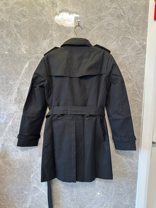 Burberry Classic Black Double-Breasted Trench Coat