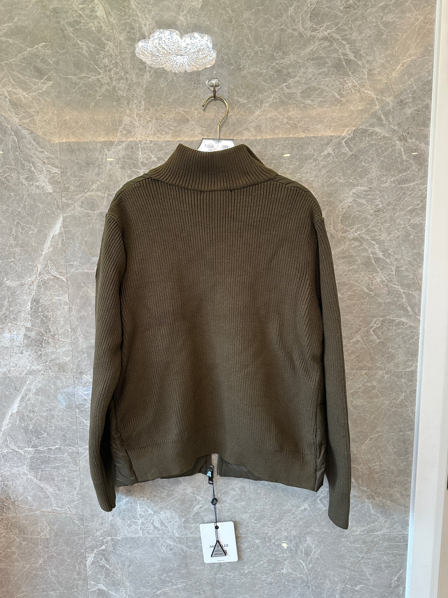 Moncler Hybrid Knit Down Jacket