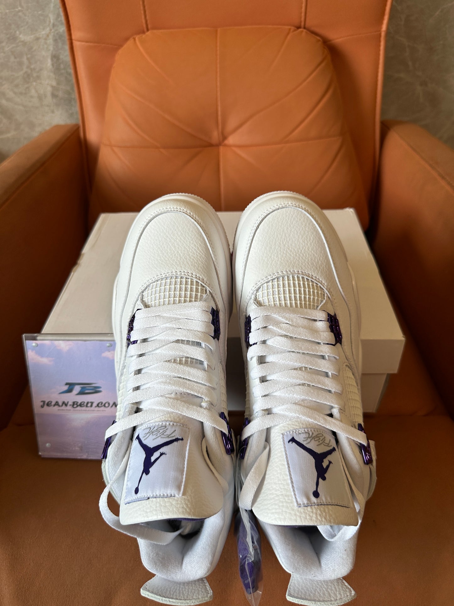 Nike Air Jordan 4 Retro “Metallic Purple” White Court Purple