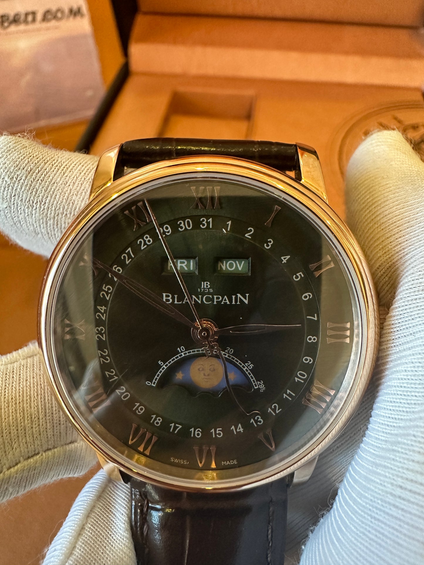 Blancpain Villeret Perpetual Calendar Moonphase Automatic Watch