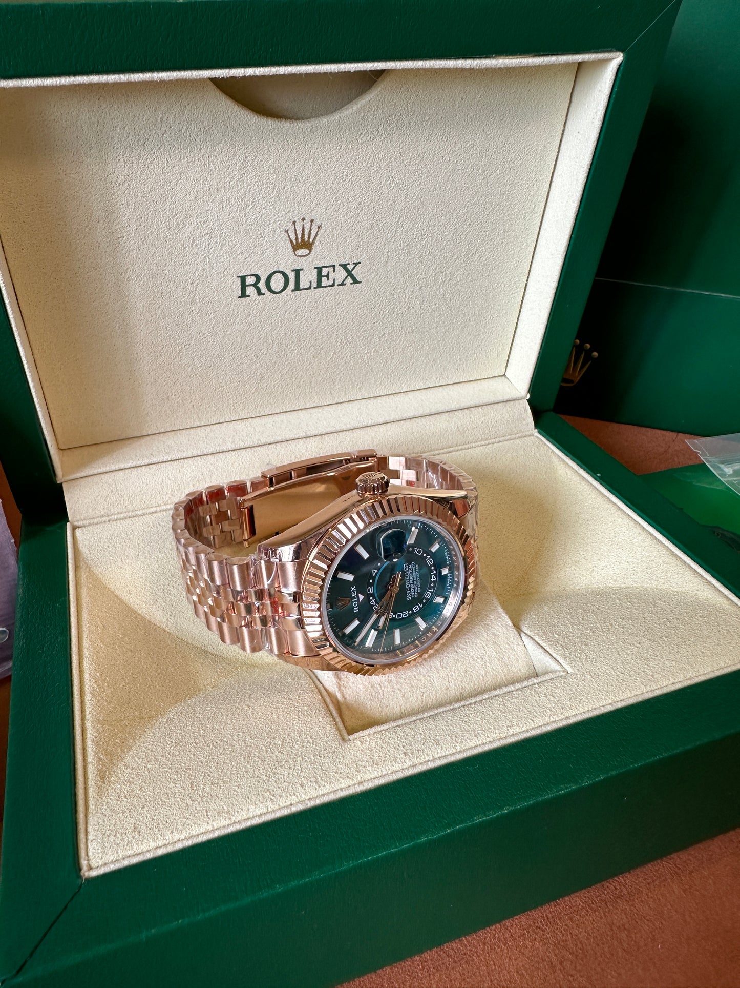 Rolex Sky-Dweller Rose Gold Blue Dial 41mm