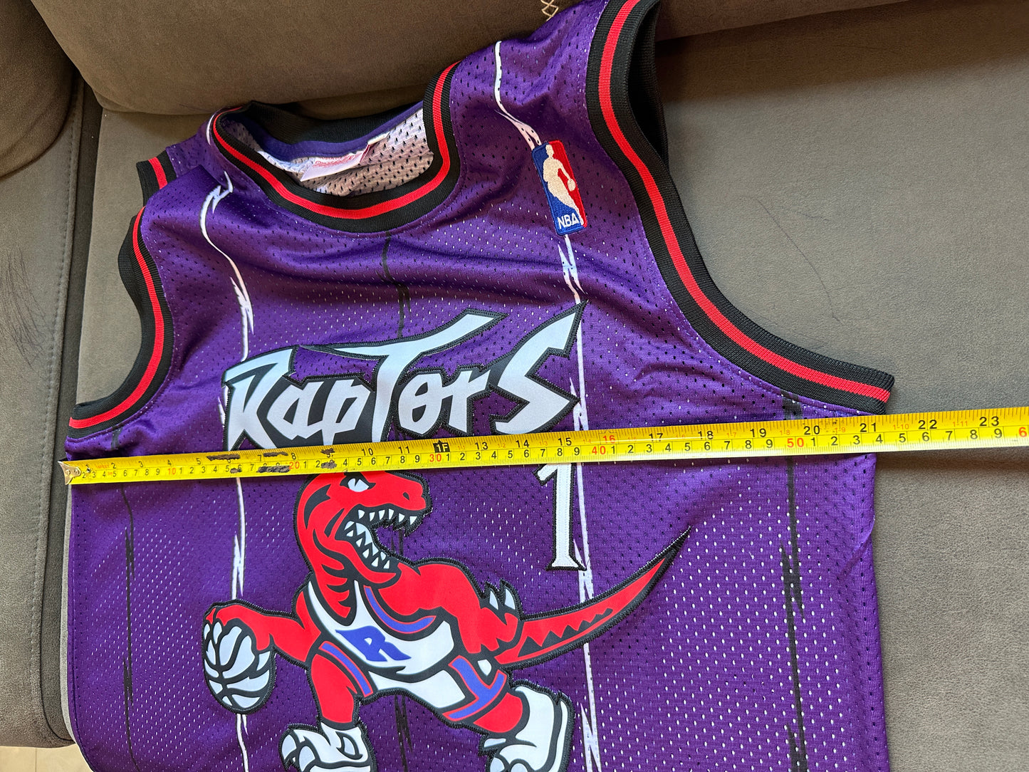 Toronto Raptors Retro Basketball Jersey – Purple Dinosaur Edition