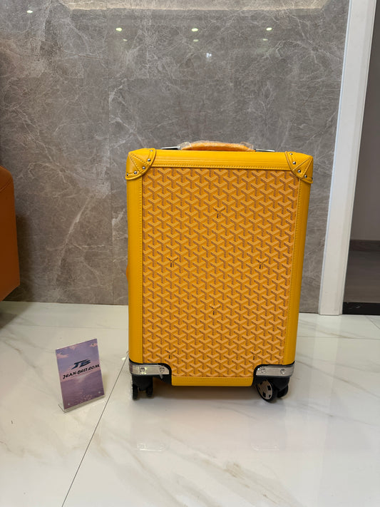Goyard Saigon Yellow Cabin Trolley Luggage